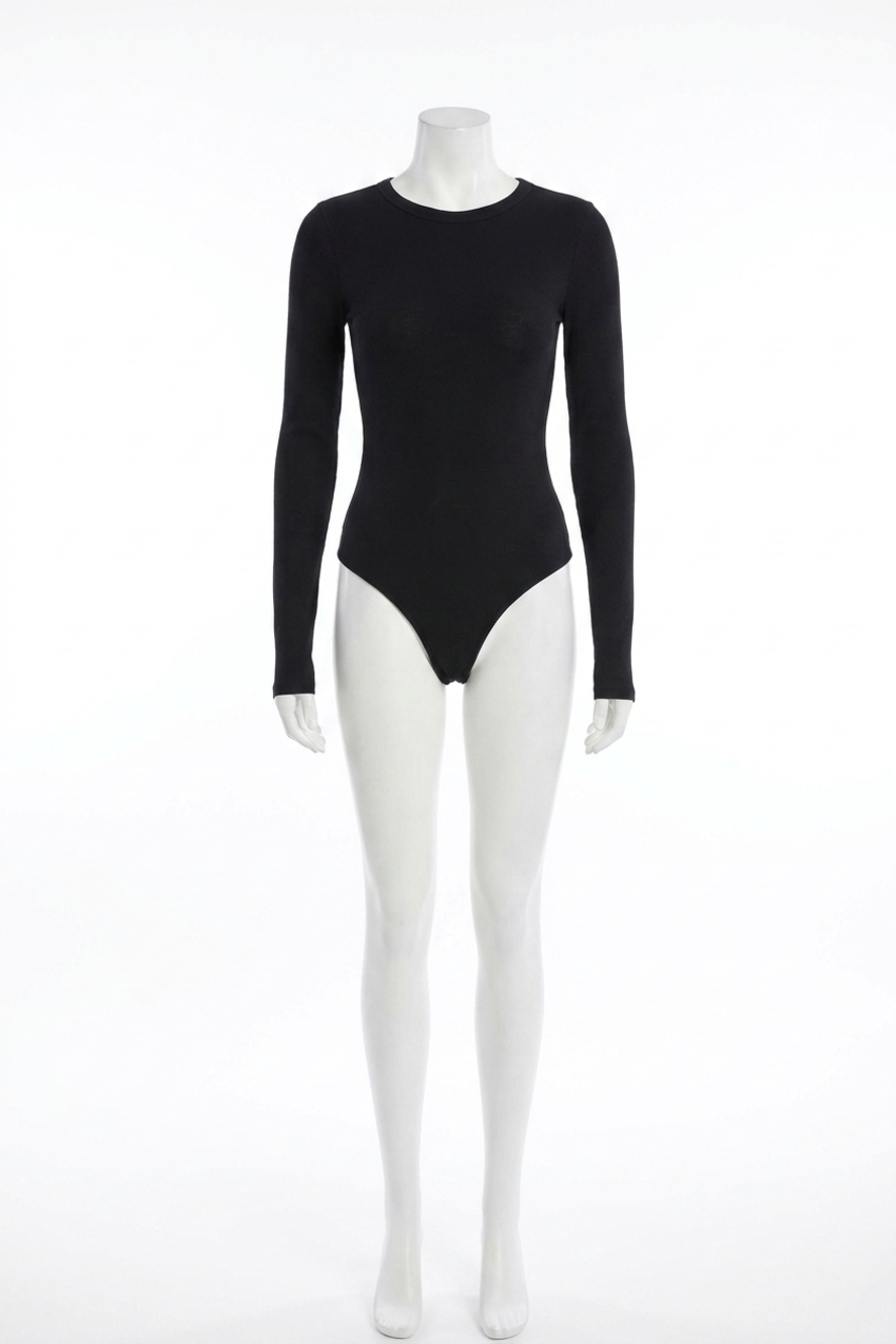 NEW ENZA COSTA silk knit long sleeve crew tee in dark navy